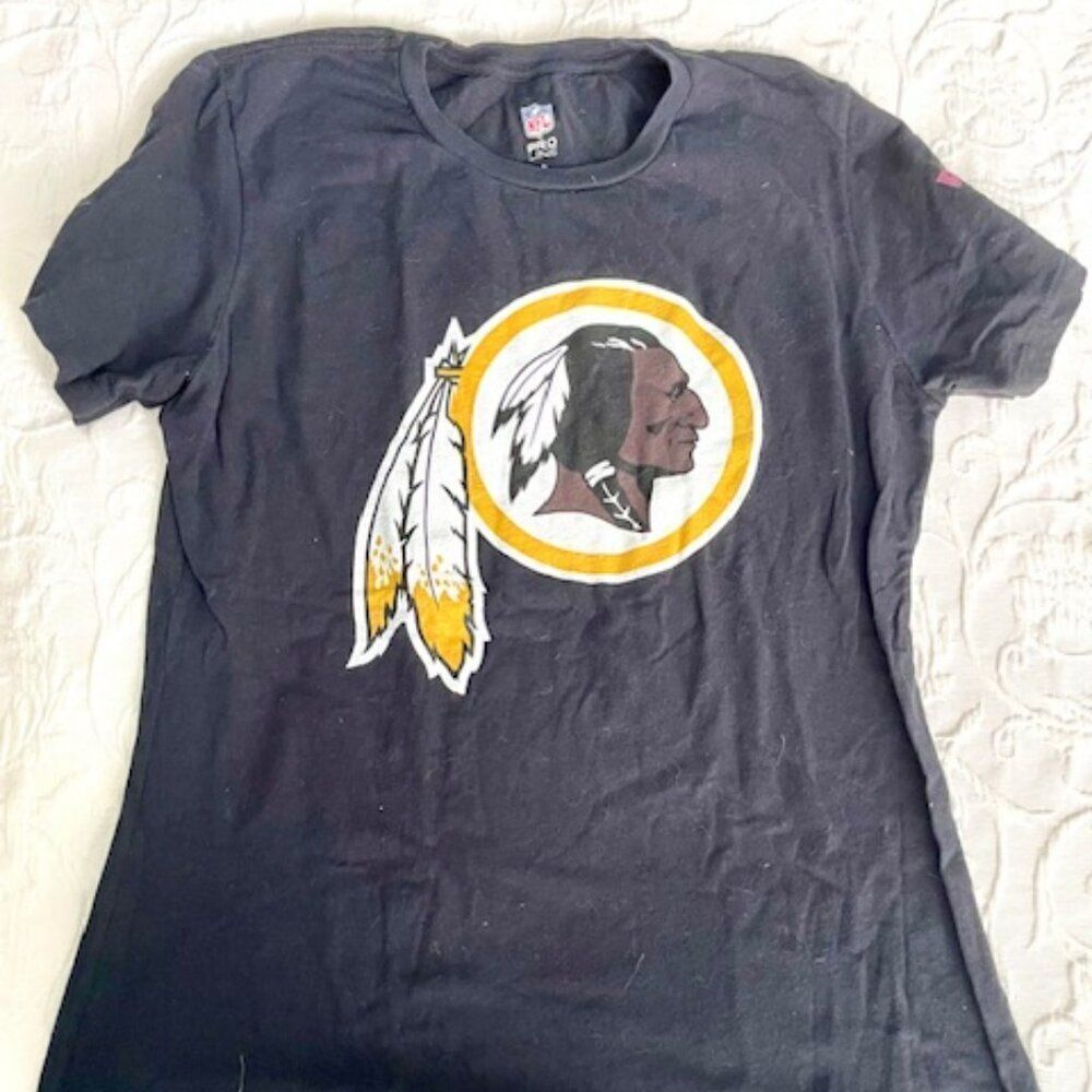 NFL Pro Line Black Washington Redskins Commanders Silverback 71 Shirt Top L